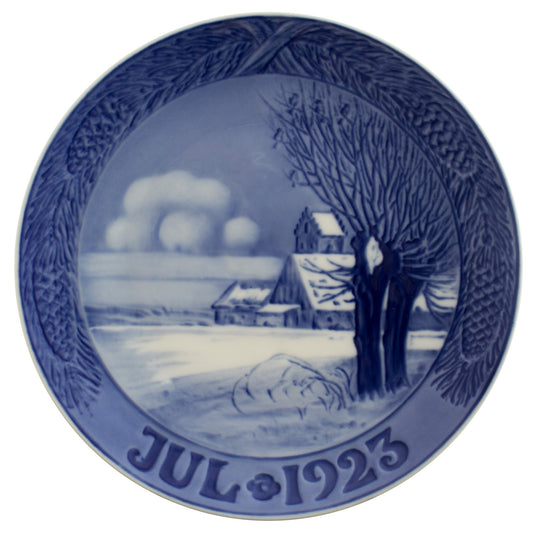 Royal Copenhagen Piatto di Natale porcellana dipinta a mano, 18 cm