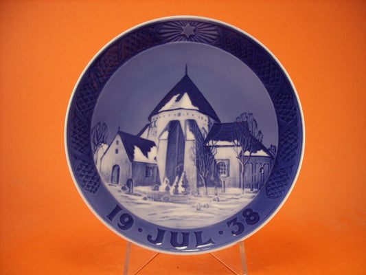 Royal Copenhagen Piatto di Natale porcellana dipinta a mano, 18 cm