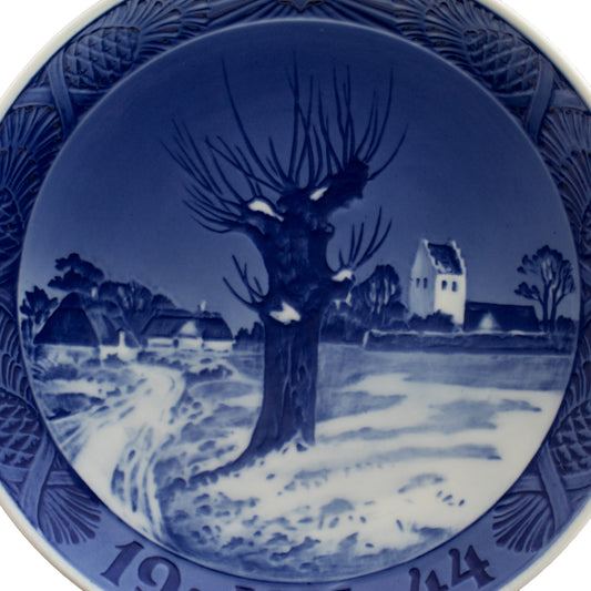 Piatto di Natale Royal Copenhagen porcellana autentica, 18 cm