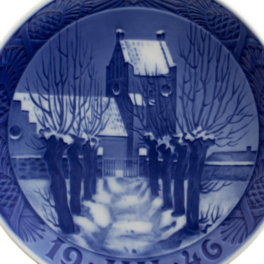 Piatto di Natale Royal Copenhagen porcellana autentica, 18 cm