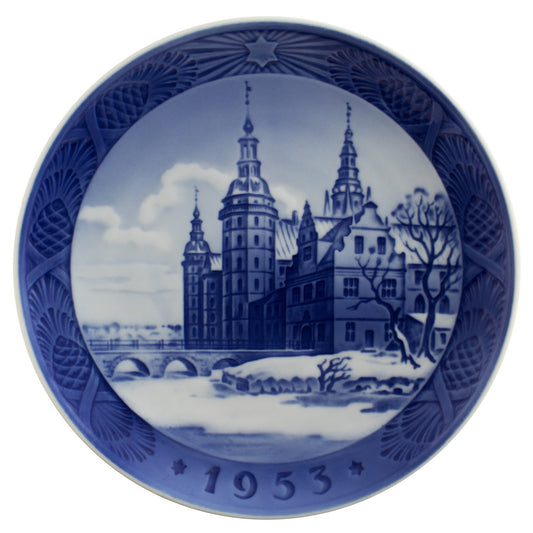 Royal Copenhagen Piatto di Natale porcellana dipinta a mano, 18 cm