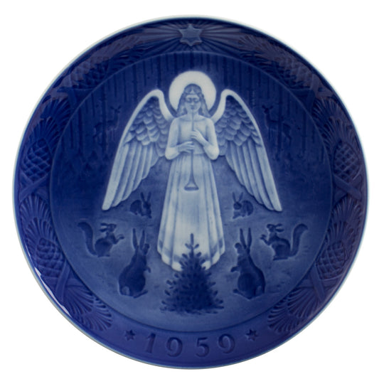 Royal Copenhagen Piatto di Natale porcellana dipinta a mano, 18 cm