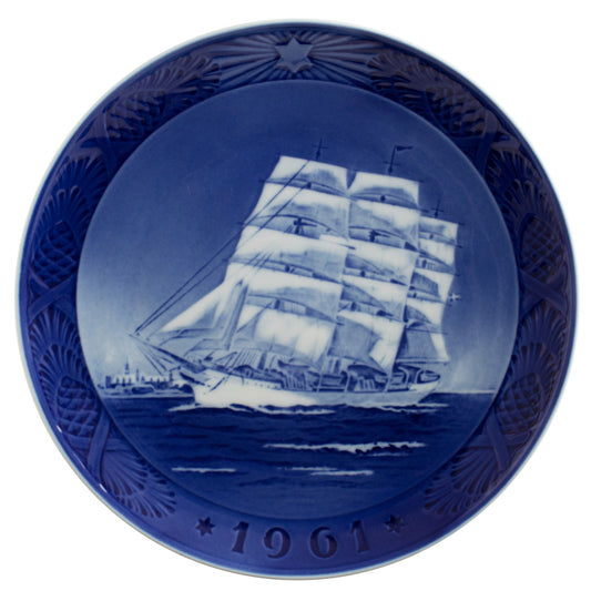 Royal Copenhagen Piatto di Natale porcellana dipinta a mano, 18 cm