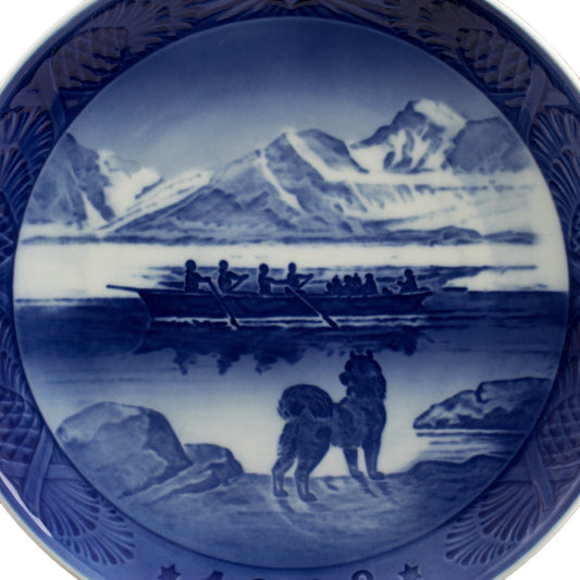 Piatto di Natale Royal Copenhagen porcellana autentica, 18 cm