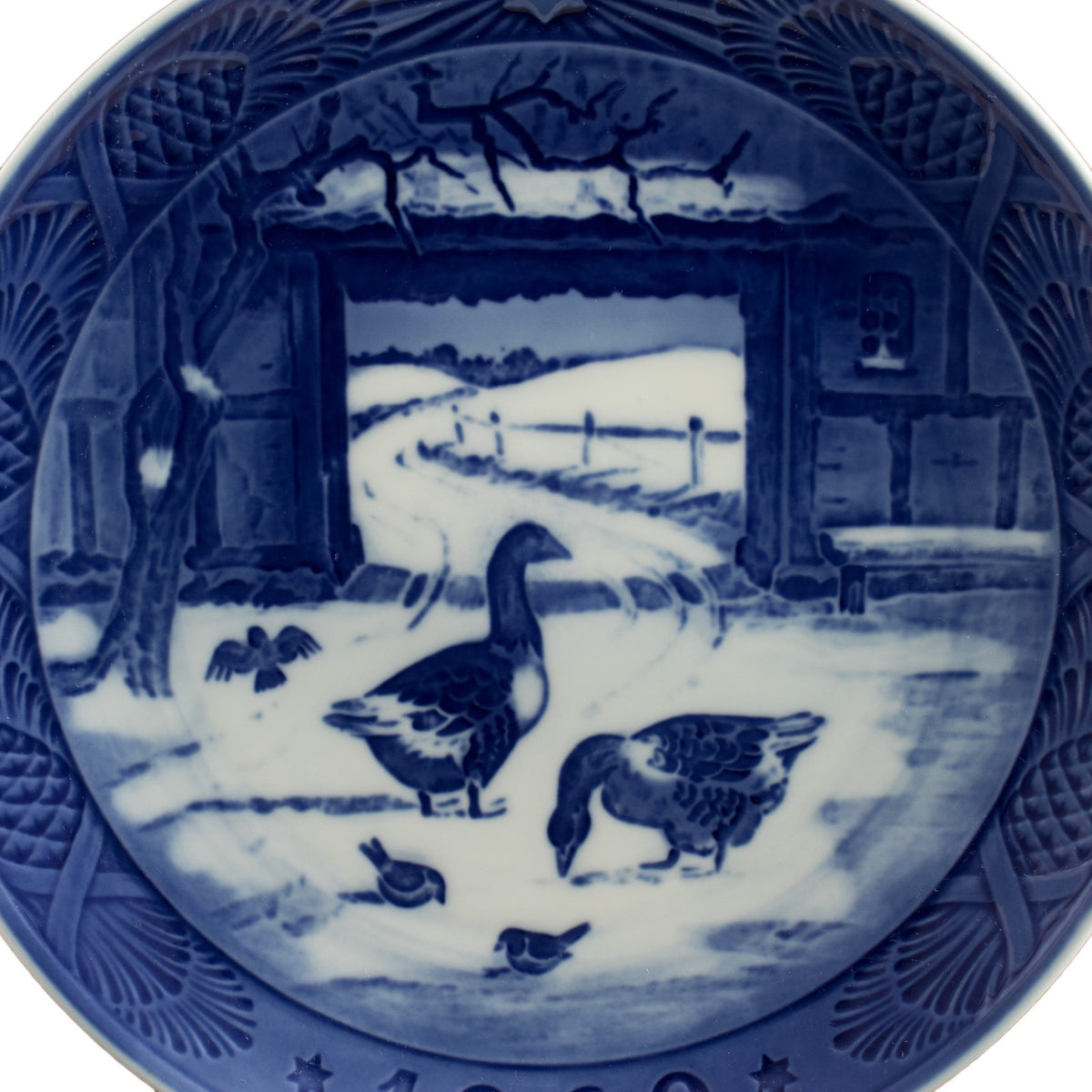 Piatto di Natale Royal Copenhagen porcellana autentica, 18 cm