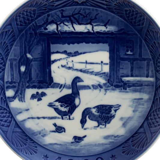 Piatto di Natale Royal Copenhagen porcellana autentica, 18 cm
