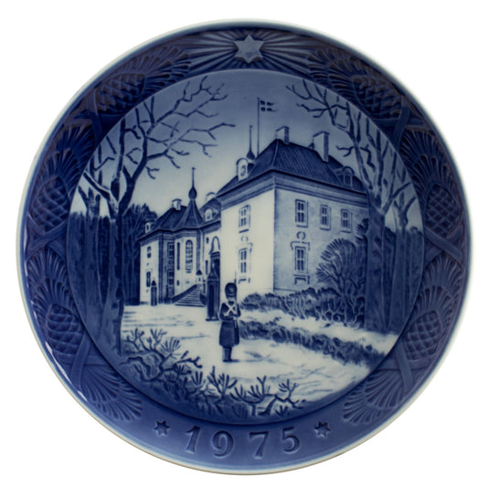 Royal Copenhagen Piatto di Natale porcellana dipinta a mano, 18 cm