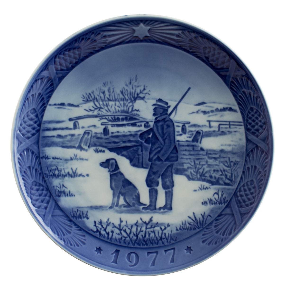 Royal Copenhagen Piatto di Natale porcellana dipinta a mano, 18 cm