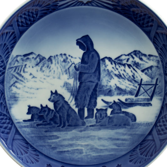 Piatto di Natale Royal Copenhagen porcellana autentica, 18 cm