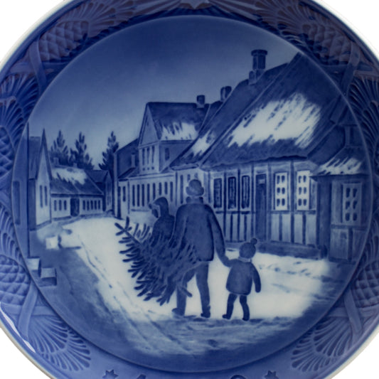 Piatto di Natale Royal Copenhagen porcellana autentica, 18 cm