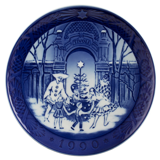 Royal Copenhagen Piatto di Natale porcellana dipinta a mano, 18 cm