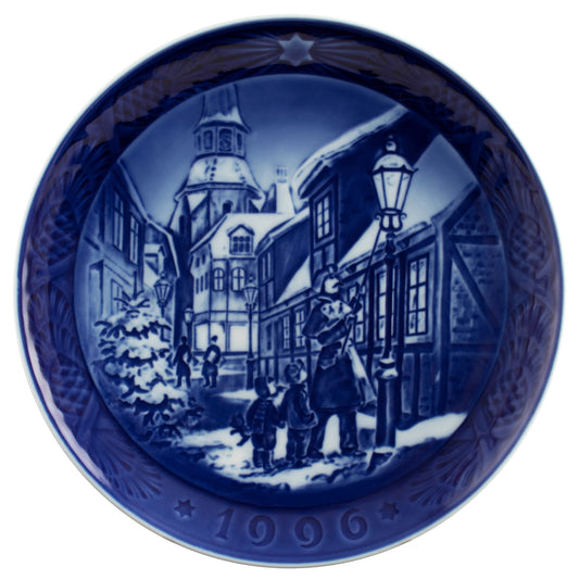 Royal Copenhagen Piatto di Natale porcellana dipinta a mano, 18 cm