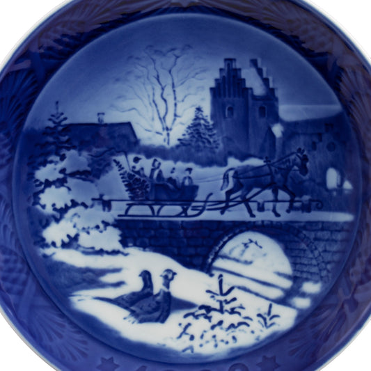 Piatto di Natale Royal Copenhagen porcellana autentica, 18 cm
