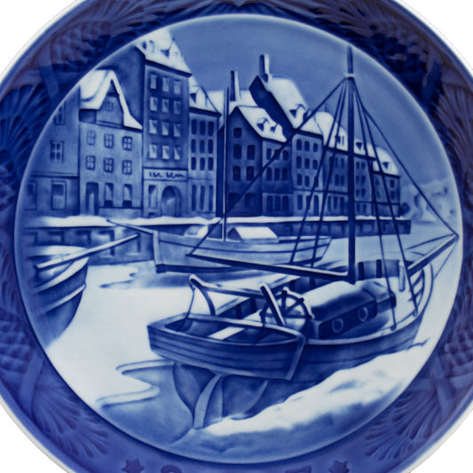 Piatto di Natale Royal Copenhagen porcellana autentica, 18 cm