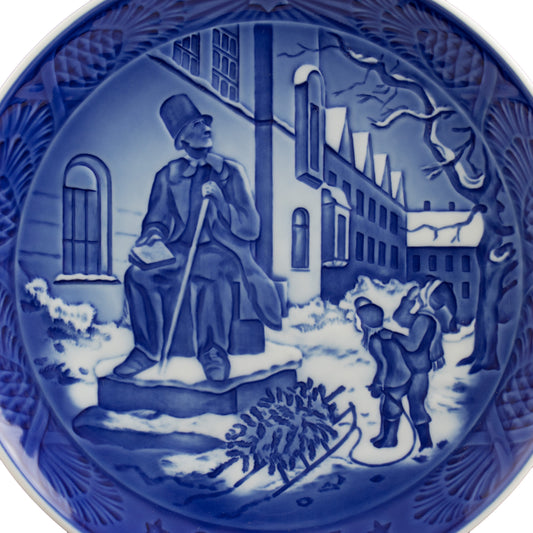 Piatto di Natale Royal Copenhagen porcellana autentica, 18 cm
