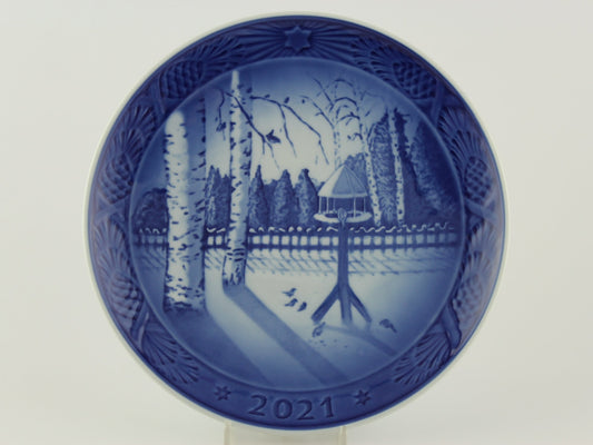 Royal Copenhagen Piatto di Natale porcellana dipinta a mano, 18 cm