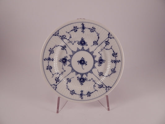 Piatto da dolce antico Royal Copenhagen Blue Fluted Half Lace in porcellana danese, 14cm