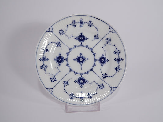 Piatto da dolce antico Royal Copenhagen Blue Fluted Plain in porcellana danese, 1898-1923