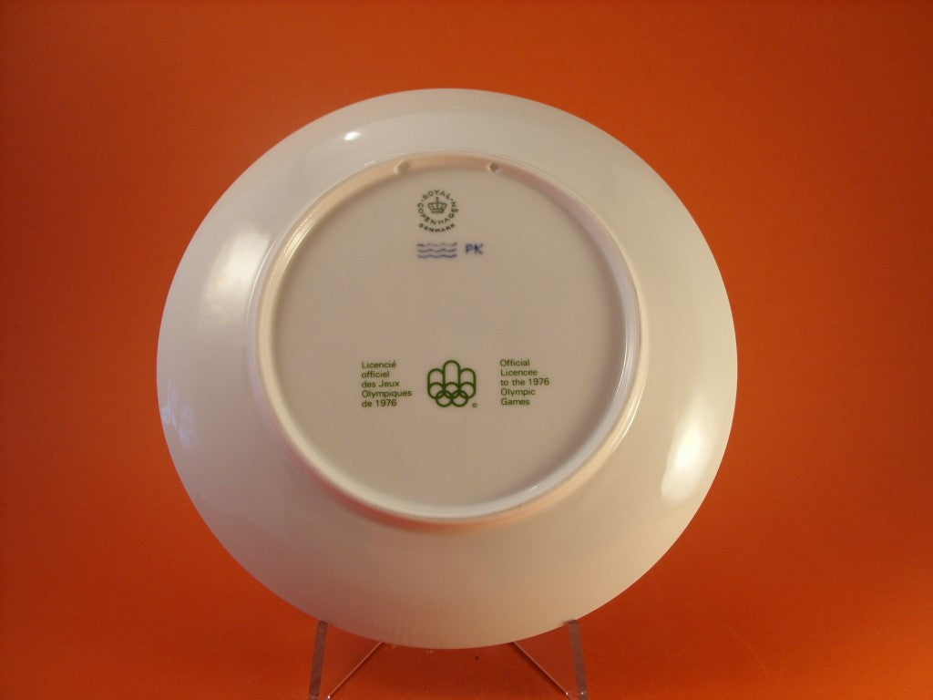 Royal Copenhagen Olimpiadi Montreal 1976, decoro sottosmalto, collezione di porcellane olimpiche
