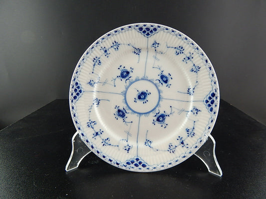 Piatto piano Royal Copenhagen Blue Fluted Half Lace in porcellana danese, 20cm