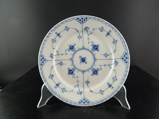 Piatto piano Royal Copenhagen Blue Fluted Half Lace in porcellana danese, 22cm
