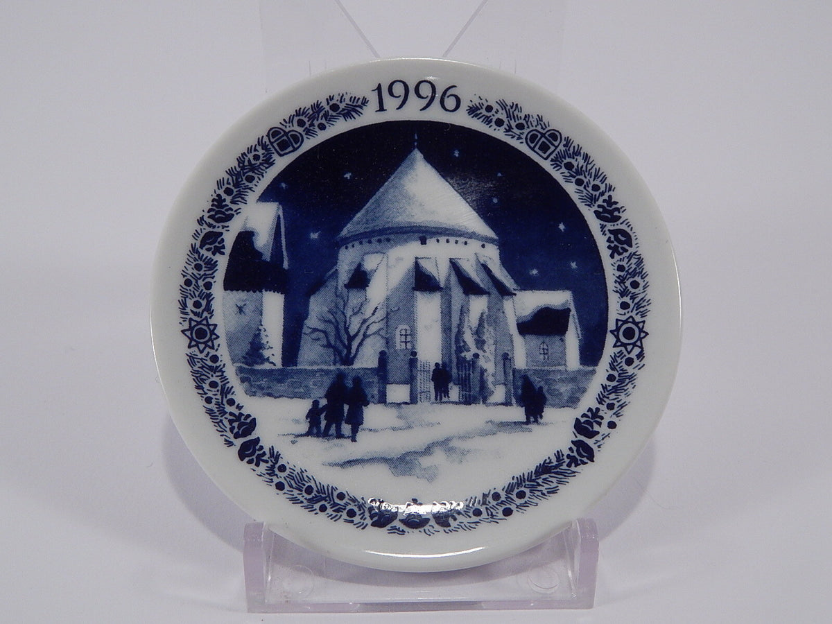 Royal Copenhagen Plaquette Annuale 1996 porcellana dipinta a mano, 8cm