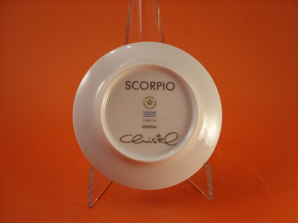 Royal Copenhagen plaquette Christel Scorpio segni dello zodiaco PRC 2430710, pezzo da collezione