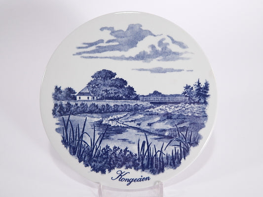 Royal Copenhagen Plaquette Faience Klongeaen porcellana dipinta a mano, 15cm