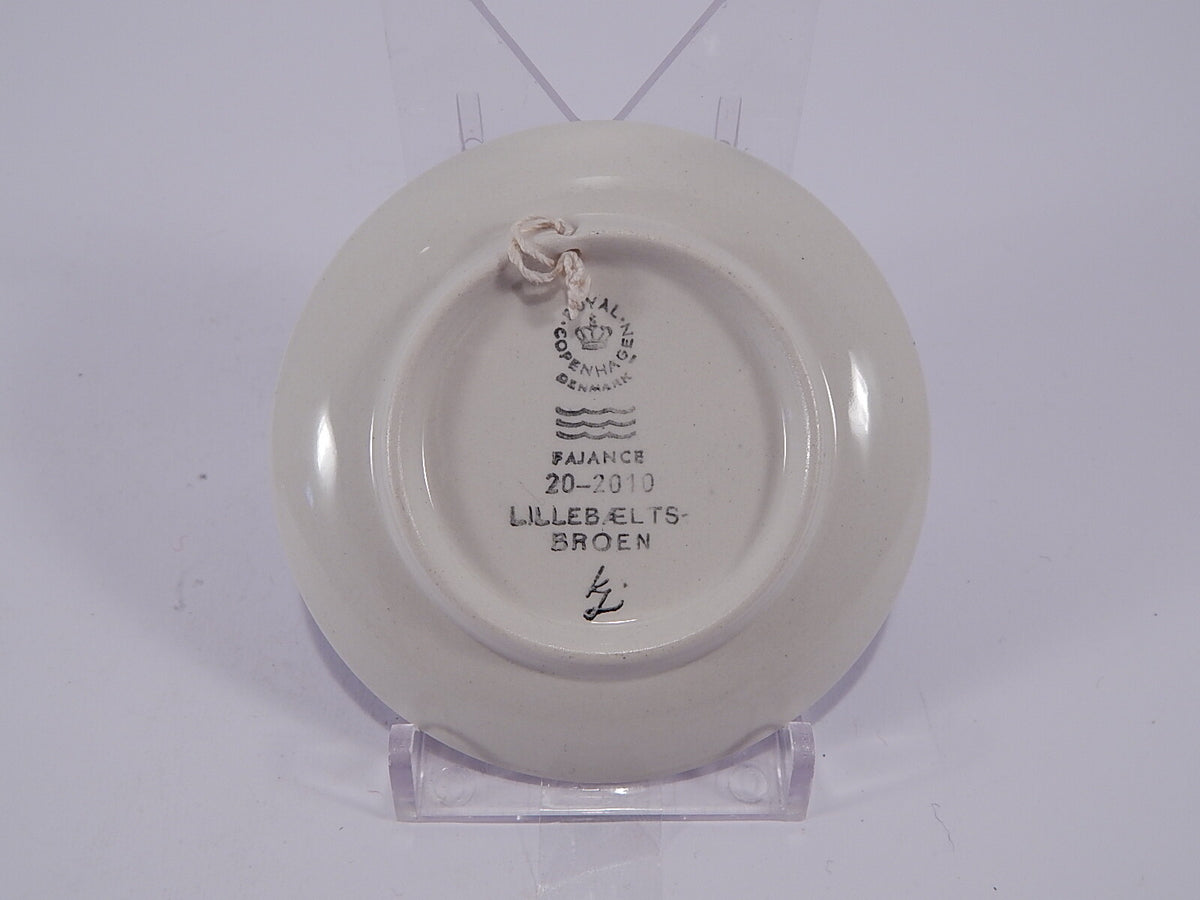 Plaquette N.20 Lillebaelts Broen Royal Copenhagen porcellana autentica, 8cm