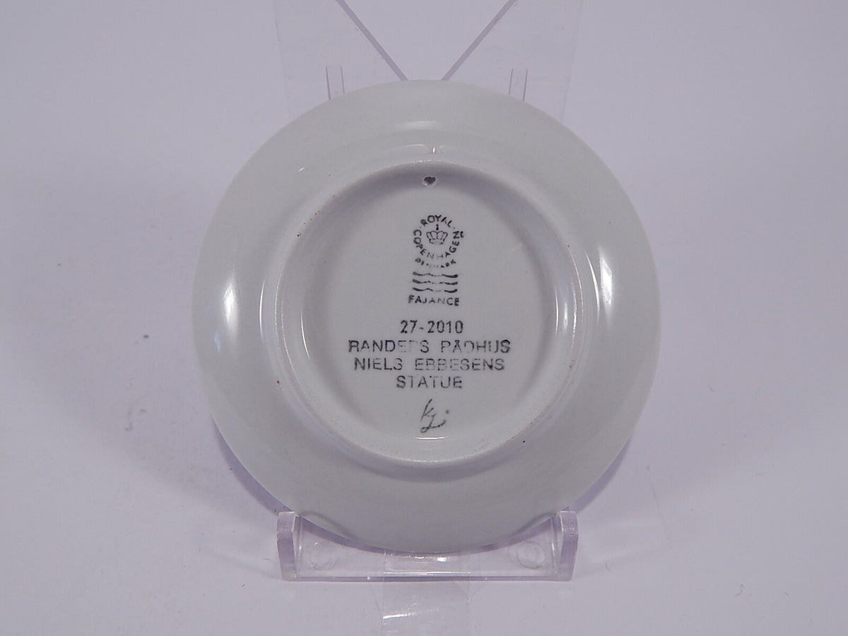 Plaquette N.27 Randers Radhus Royal Copenhagen porcellana autentica, 8cm