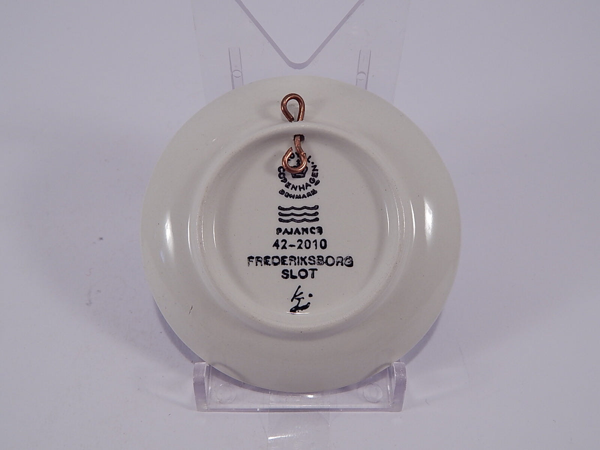 Plaquette N.42 Frederiksborg Slot Royal Copenhagen porcellana autentica, 8cm