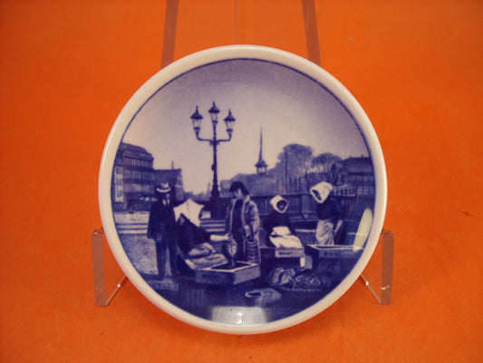Royal Copenhagen Plaquette N.45 Fisketorvet Gammel Strand porcellana dipinta a mano, 8cm
