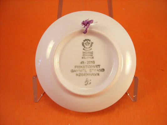 Plaquette N.45 Fisketorvet Gammel Strand Royal Copenhagen porcellana autentica, 8cm