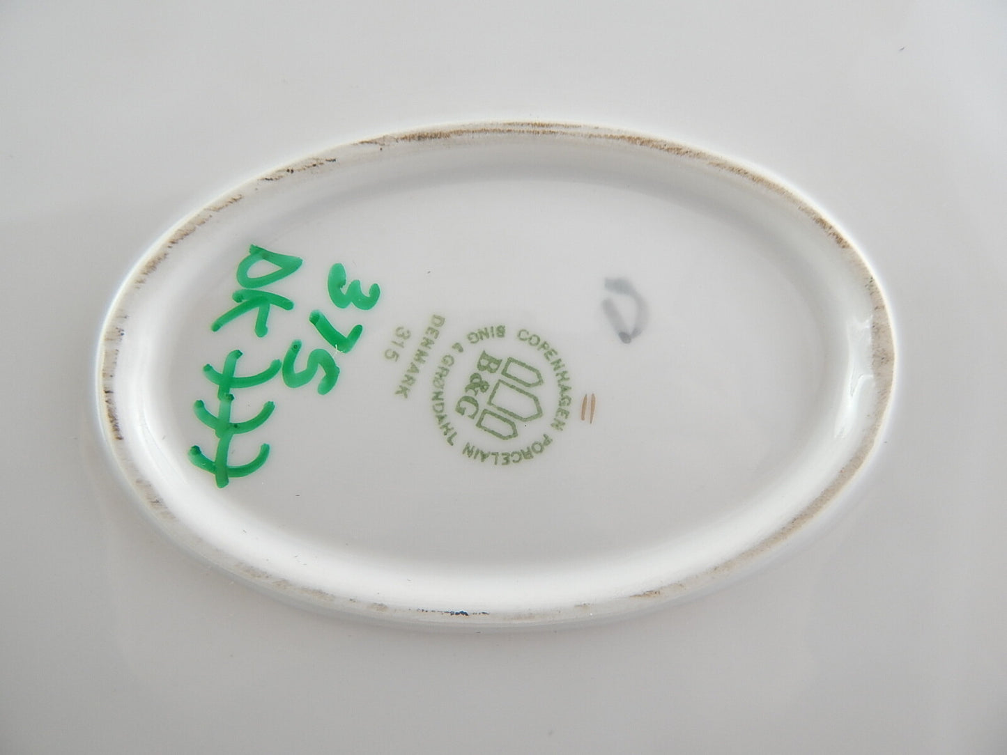 Servizio Gabbiani Vassoio raviera porcellana pezzo da collezione, 40cm