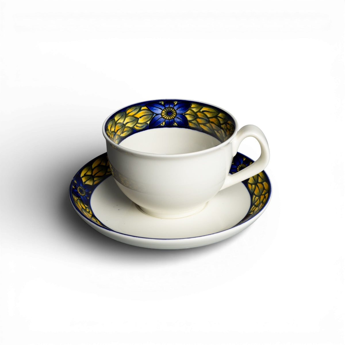 Set tazza e piattino Royal Copenhagen Blue Pheasant in porcellana danese dipinta a mano
