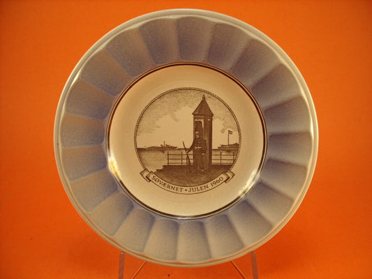 Royal Copenhagen Piatto di Natale Søværnet Aluminia, ceramica danese 1960