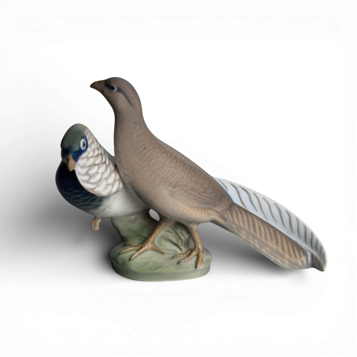 Royal Copenhagen Statuina "Coppia di Fagiani" Cod 1243-862 (2ª Scelta) porcellana dipinta a mano, 14 cm