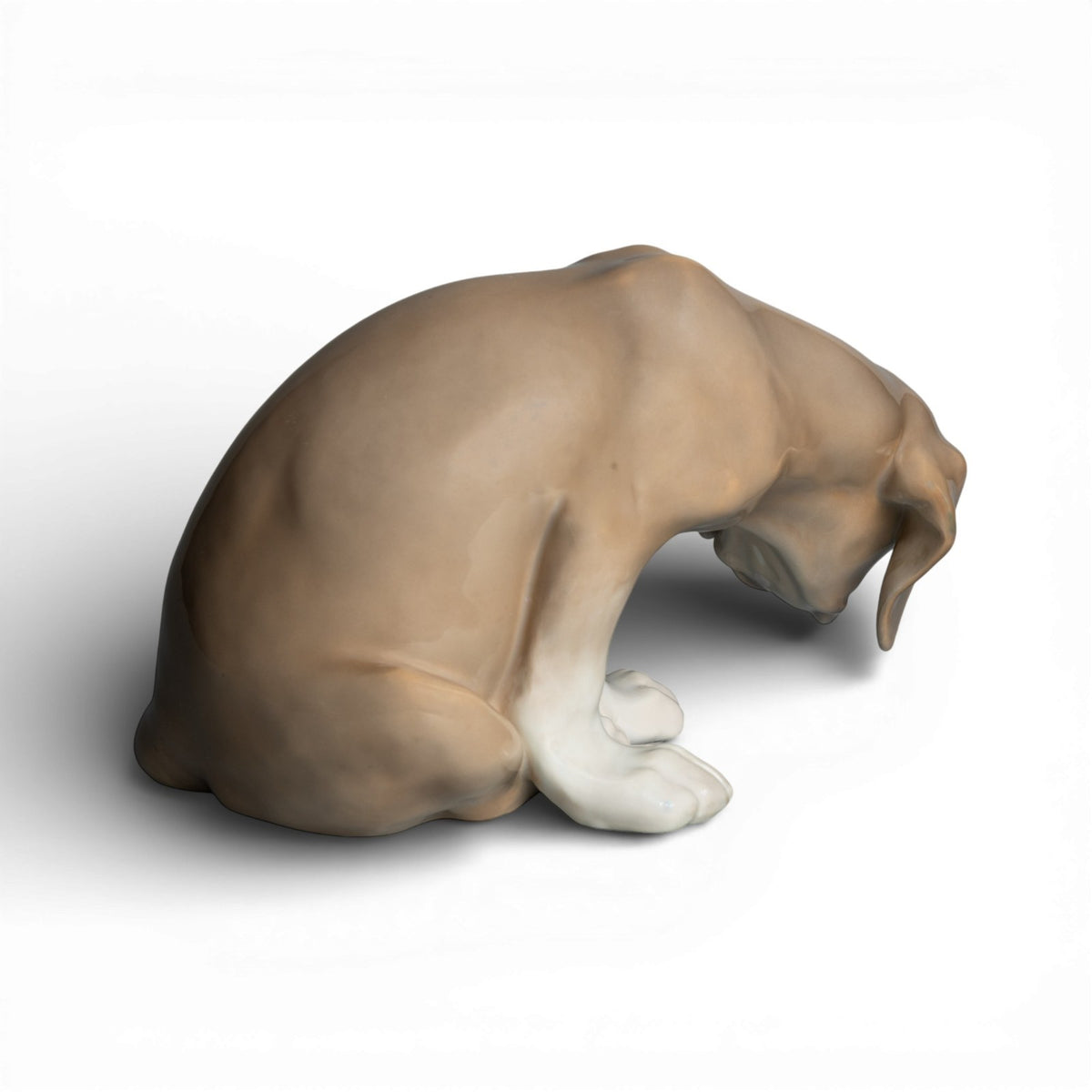 Royal Copenhagen Statuina "Cucciolo Labrador, Bob" Cod 318 (Restaurata) decorazione porcellana da collezione, 13 cm