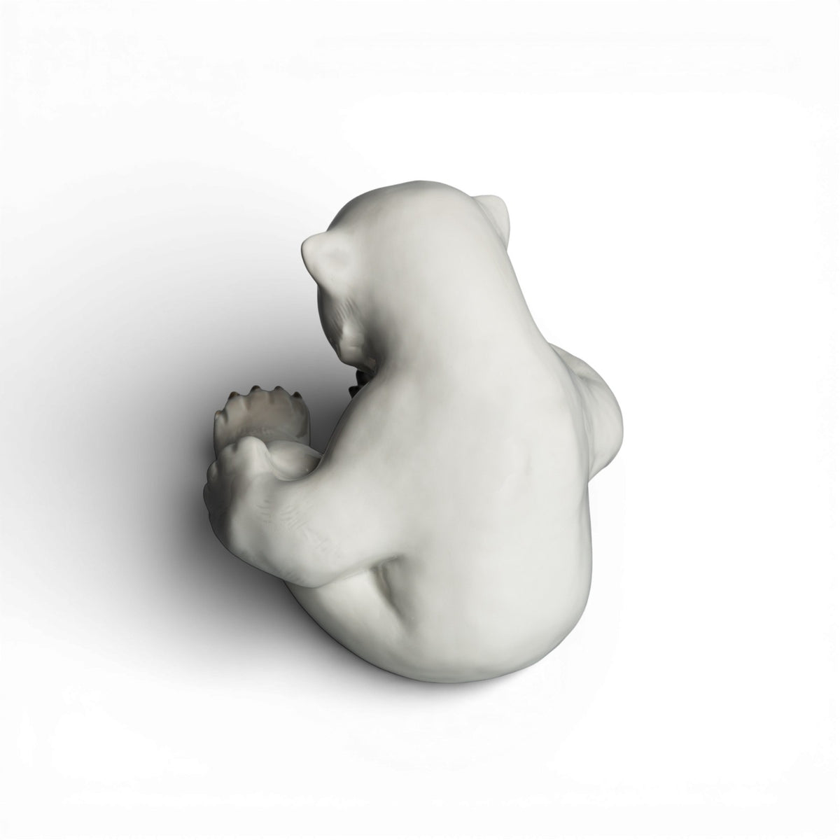 Royal Copenhagen Statuina "Cucciolo Orso Polare Seduto" Cod 2536 decorazione porcellana da collezione, 13 cm