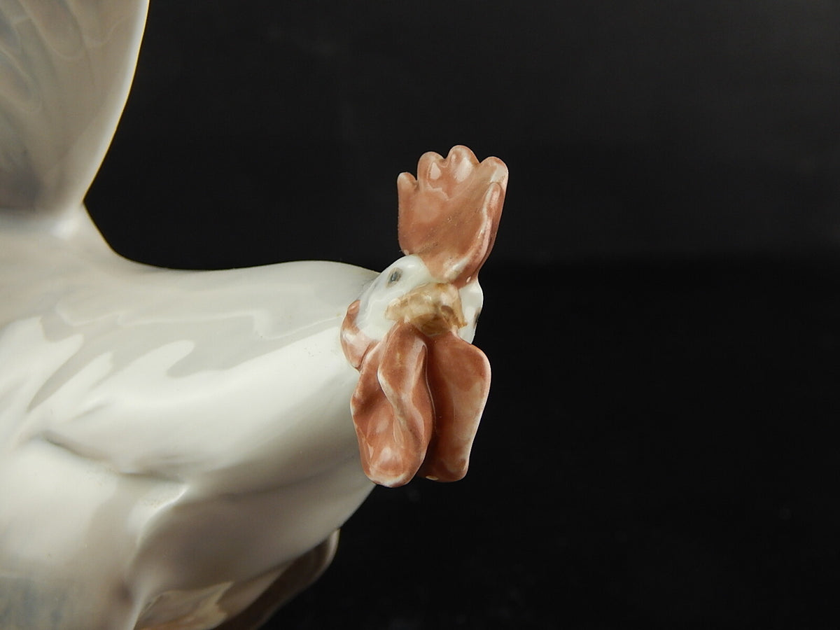 Royal Copenhagen Statuina "Gallo in Attesa del Sole" Cod 1025 (Difetto) decorazione porcellana da collezione, 19 cm