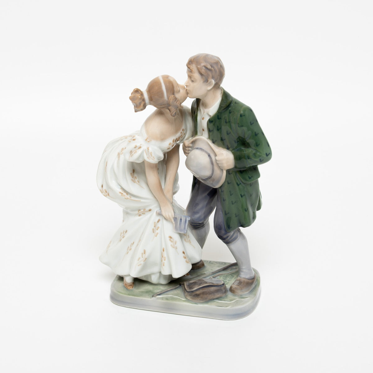 Royal Copenhagen Statuina "Il Porcaro e la Principessa" Cod 1114 porcellana dipinta a mano, 19 cm