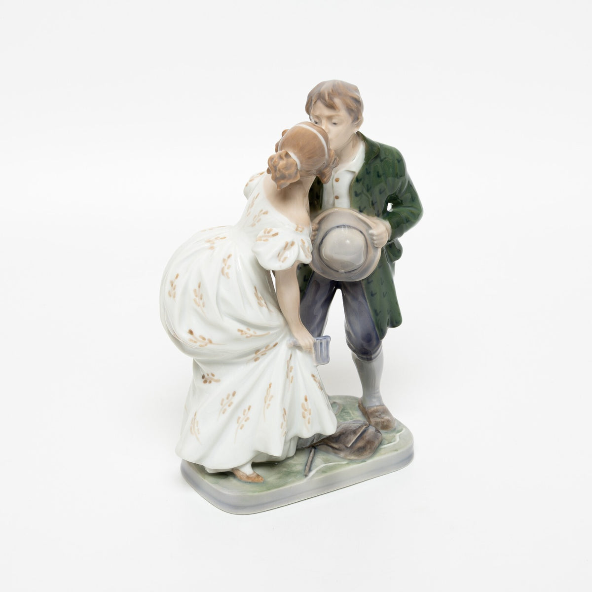 Royal Copenhagen porcellana Statuina "Il Porcaro e la Principessa" Cod 1114 d'antiquariato, 19 cm