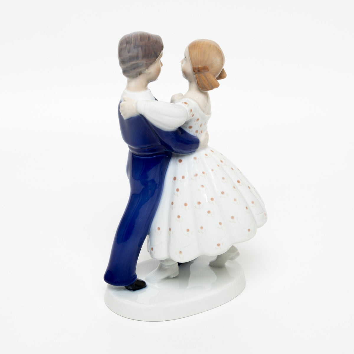 Royal Copenhagen Statuina in "Coppia Danzante" Cod 492 decorazione porcellana da collezione, 21 cm