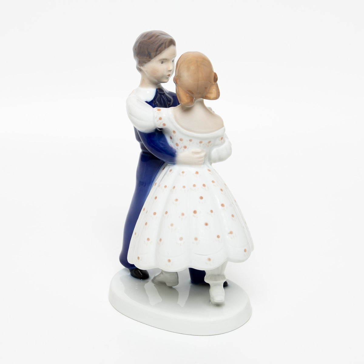 Statuina in "Coppia Danzante" Cod 492 porcellana pezzo da collezione, 21 cm