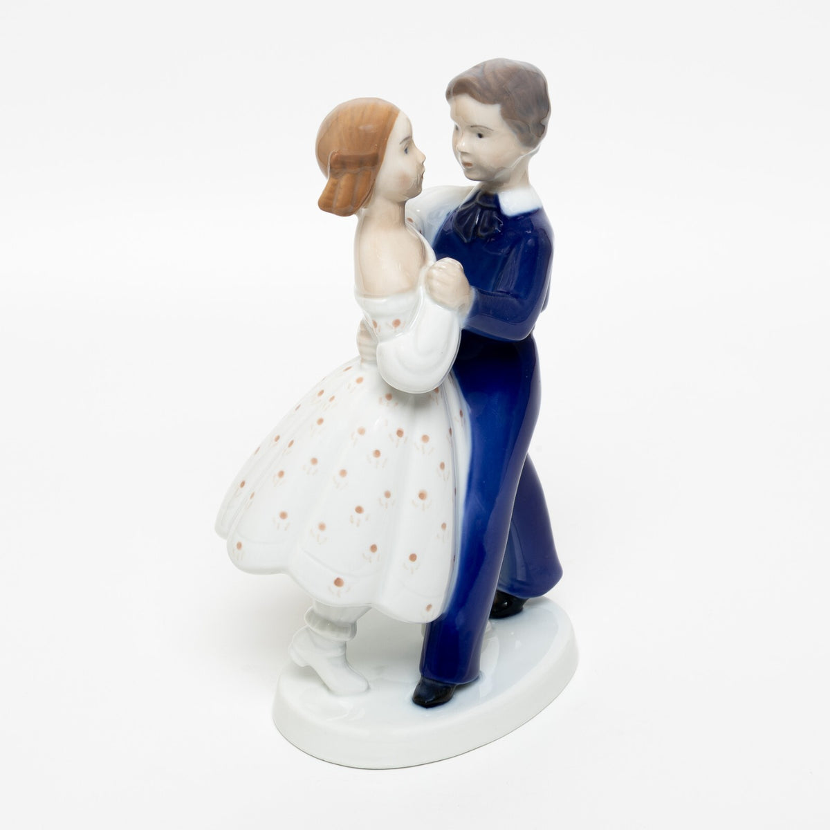 Royal Copenhagen porcellana Statuina in "Coppia Danzante" Cod 492 d'antiquariato, 21 cm