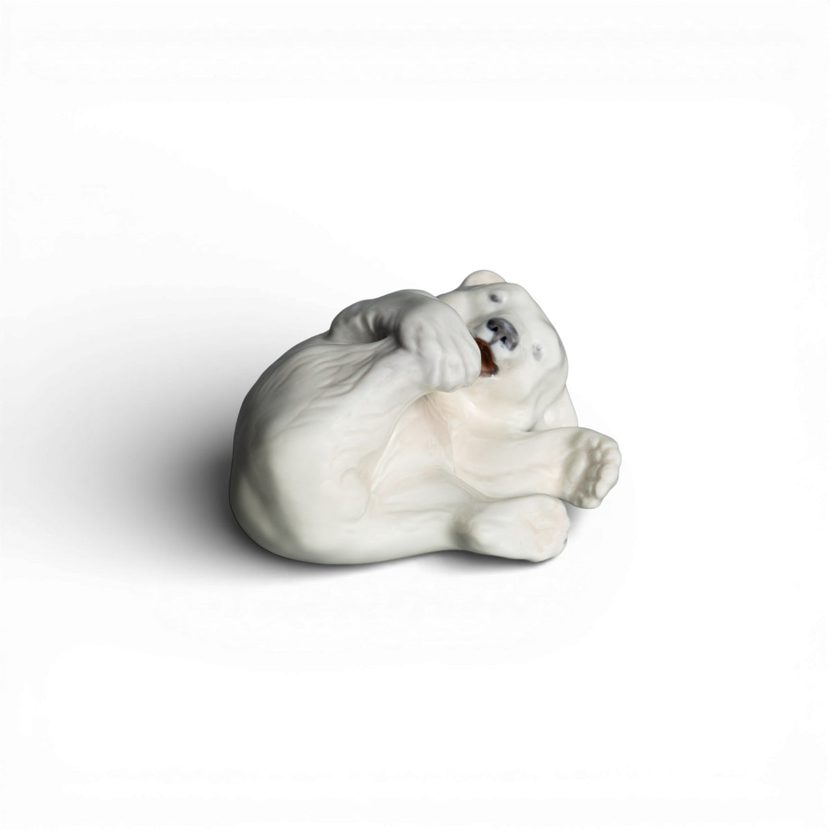Statuina in "Cucciolo Orso Polare" Cod 729 Royal Copenhagen porcellana autentica, 6 cm