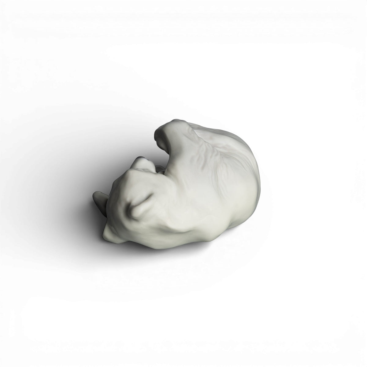 Statuina in "Cucciolo Orso Polare" Cod 729 porcellana pezzo da collezione, 6 cm