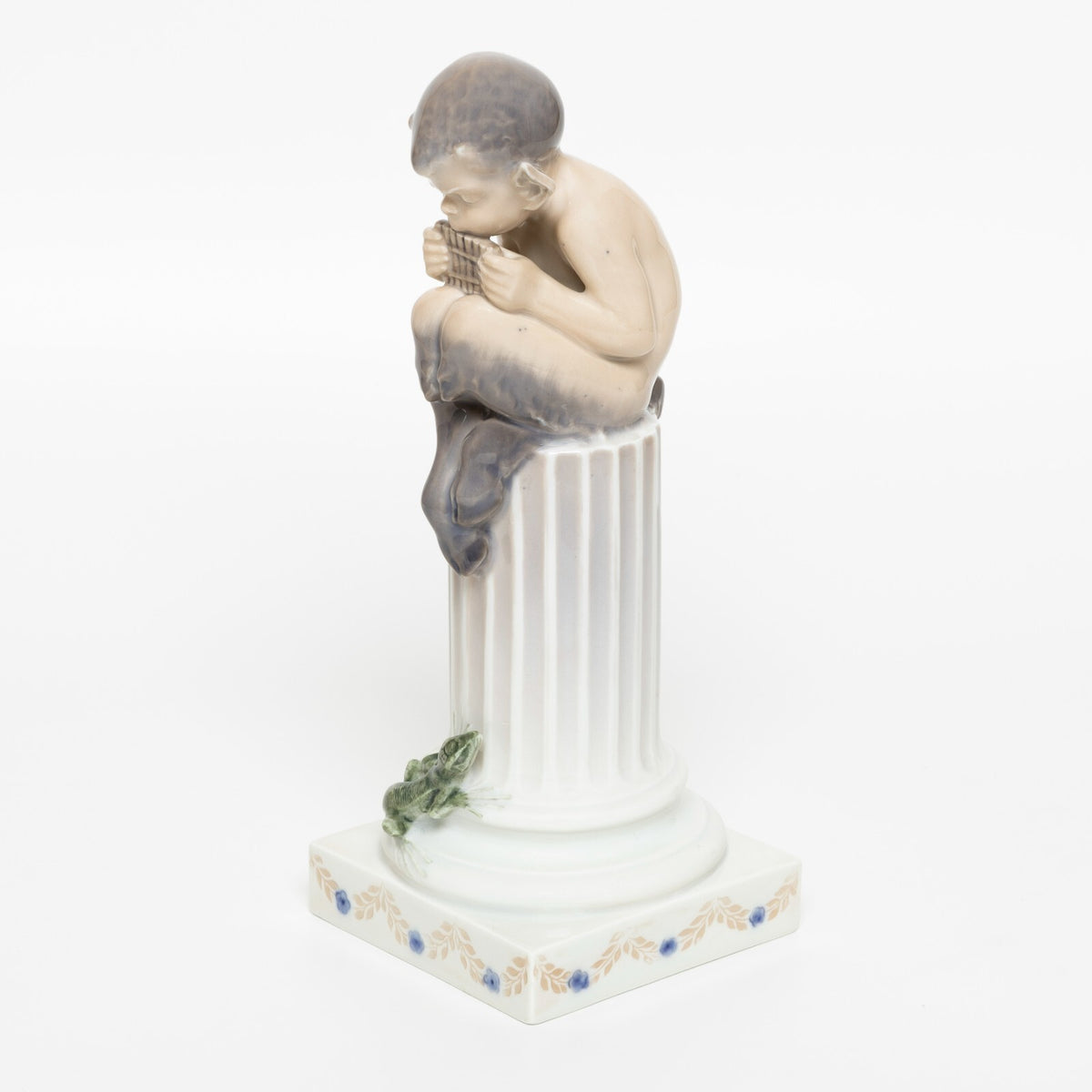 Statuina in "Fauno con Lucertola" Cod 433 Royal Copenhagen porcellana autentica, 21 cm