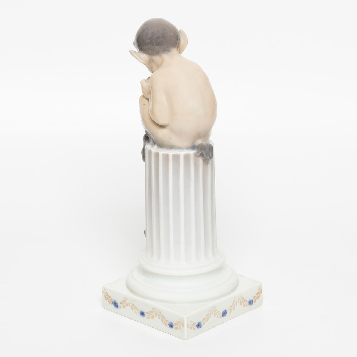 Royal Copenhagen Statuina in "Fauno con Lucertola" Cod 433 decorazione porcellana da collezione, 21 cm