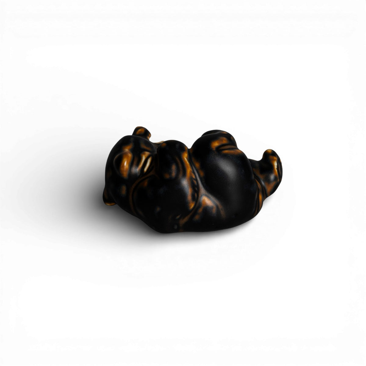Royal Copenhagen Statuina in Gres "Orso Gioca" Cod 21432 decorazione porcellana da collezione, 5 cm